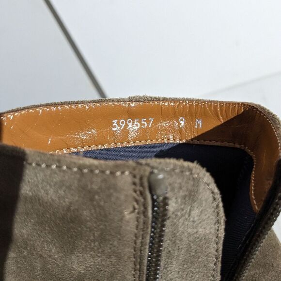 Aquatalia Fuoca Suede Stacked Heel Boots - Picture 8 of 11